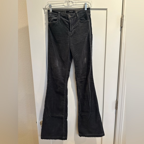 J Brand Velvet Maria High Rise Flare Bell Bottom Jeans Size 25 Grey - Picture 15 of 15